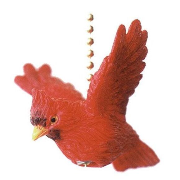 Ceiling Fan Pull Virginia Red Cardinal Bird Ceiling Fan or Light Pull - Picture 1 of 4